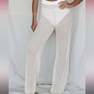 Amazing Lace Knit Swim Cover Up Pants